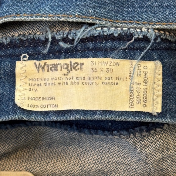 USA‎ Vintage Wrangler Jeans Straight Fit Denim Pants Classic Blue - Picture 4 of 6